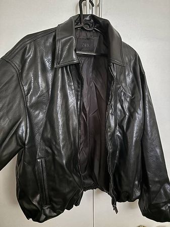 Zara Kunstlederjacke Schwarz Gr. S