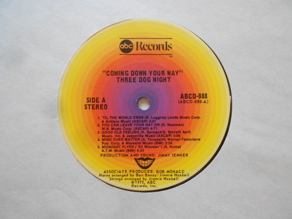 Vinyles: THREE DOG NIGHT  -  COMING DOWN YOUR WAY – D'occasion à Bex par Giorgiob 4
