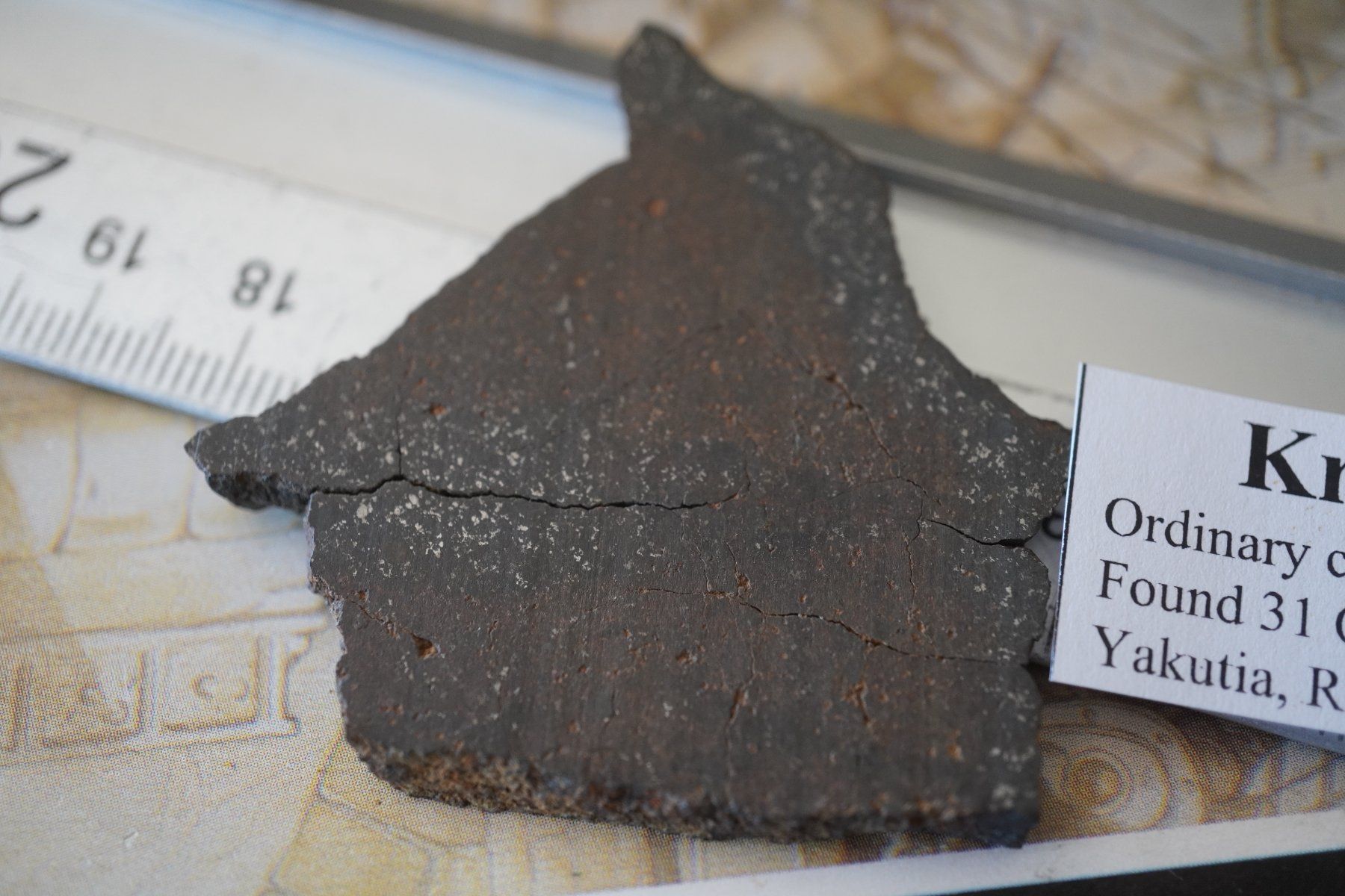 Minerali & Pietre curative: Krest Kytyl   Meteoriten  18,5g    Scheibe – Nuovo e nell'imballaggio originale da Eschenbach SG venduto da topstone