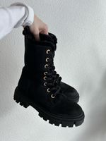 Schwarze Winter Boots, Grösse 38, gefüttert - Neuwertig!