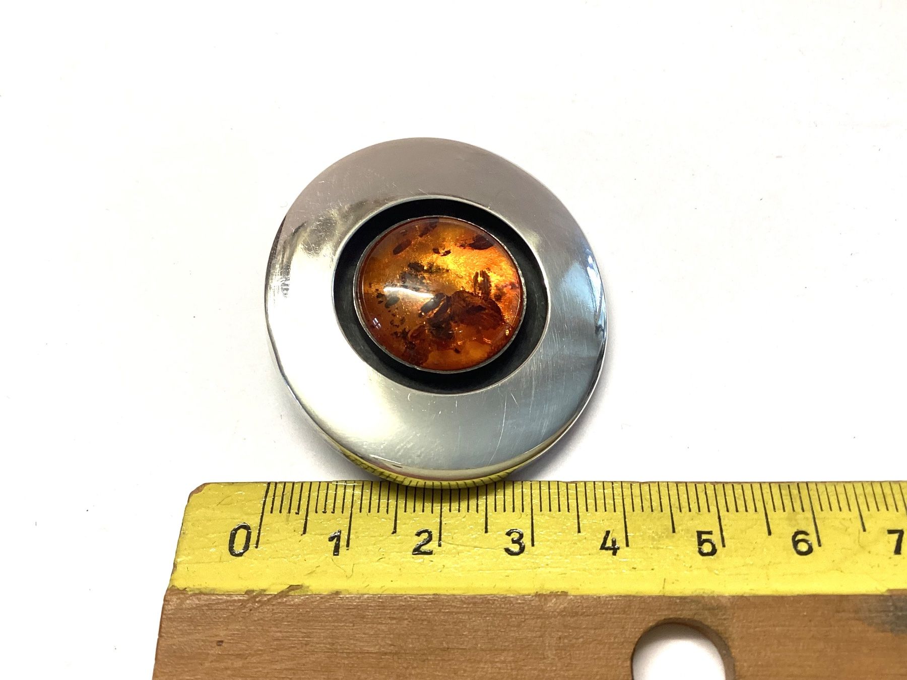 Spille & Fermagli: Original alte Bernstein 925 Silber Brosche mit Punzen – Usato da Eglisau venduto da mar_5rn2 3