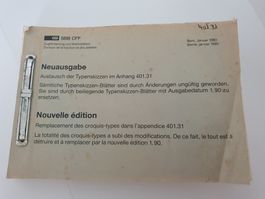 SBB Güterwagen-Typen / Skizzen / Massstab 1:100  Güterwagen