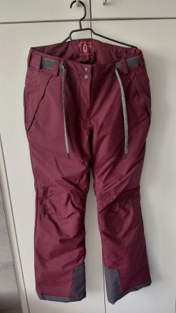 Snowboardhose - SNB 100, Bordeauxrot