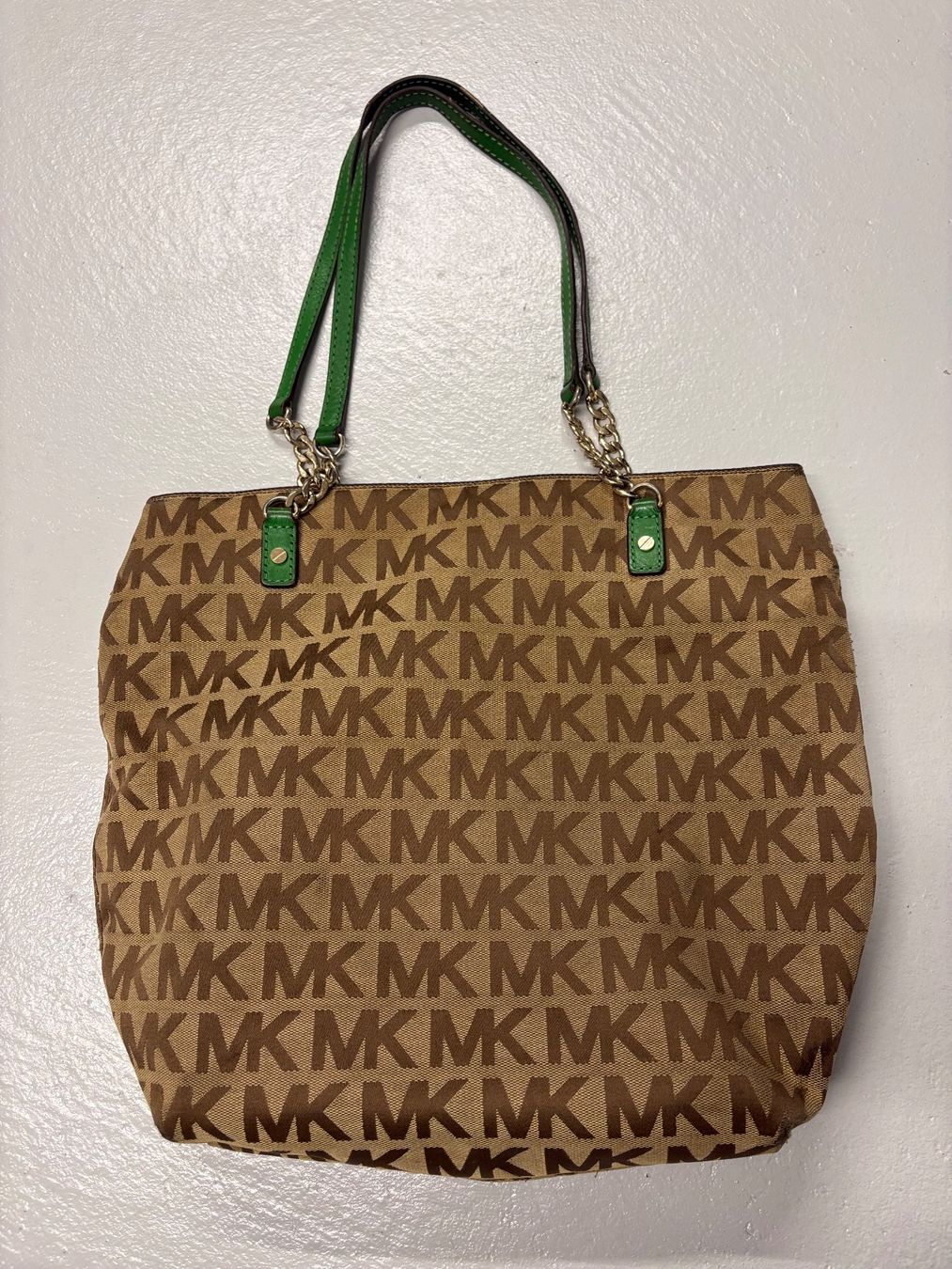 Michael Kors Borse da donna: Michael Kors Shopper Tasche braun Canvas Stoff – Usato da Regensdorf venduto da secondchancefashion 1