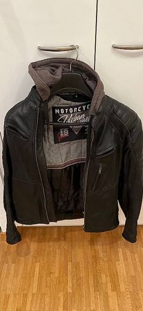 Motorradjacke schwarz Grösse M