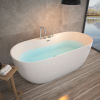 20564 - Freistehend Badewanne DOGA mit Armatur