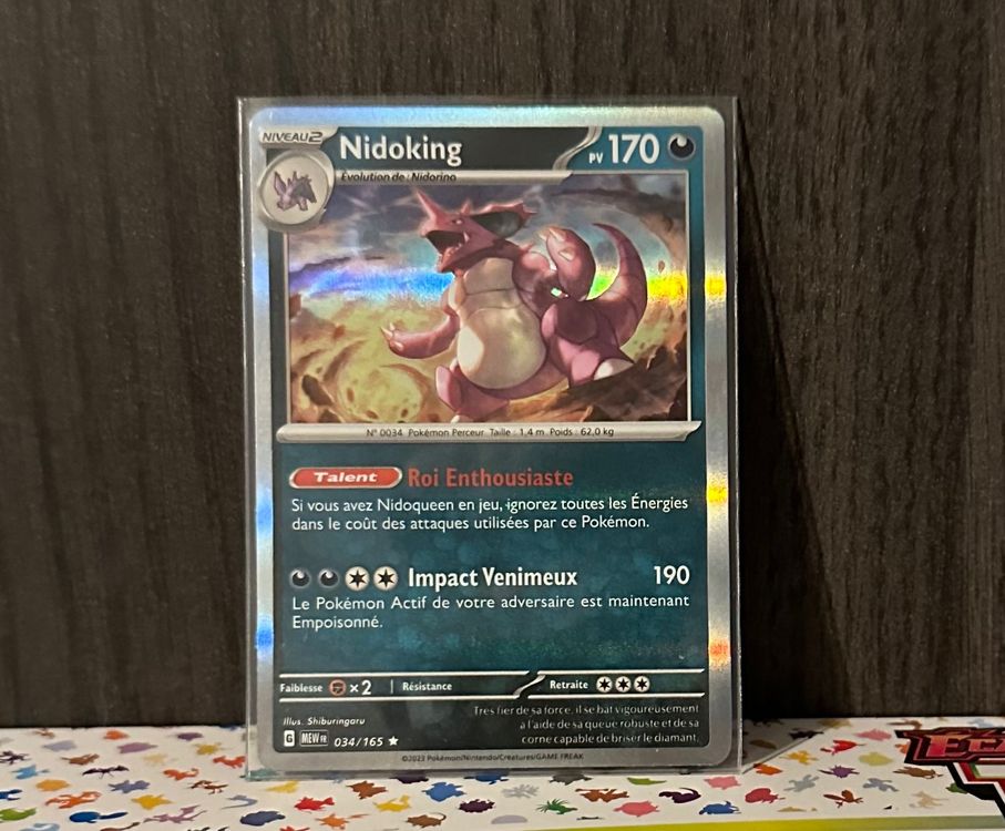 Pokémon Carte collezionabili: Pokémon FR Nidoking Holo 151 – Usato da Grand-Lancy venduto da Mario64