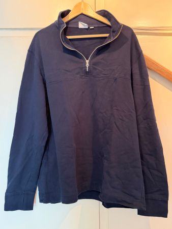 Herren Pullover dunkelblau mit Reissverschluss gebraucht