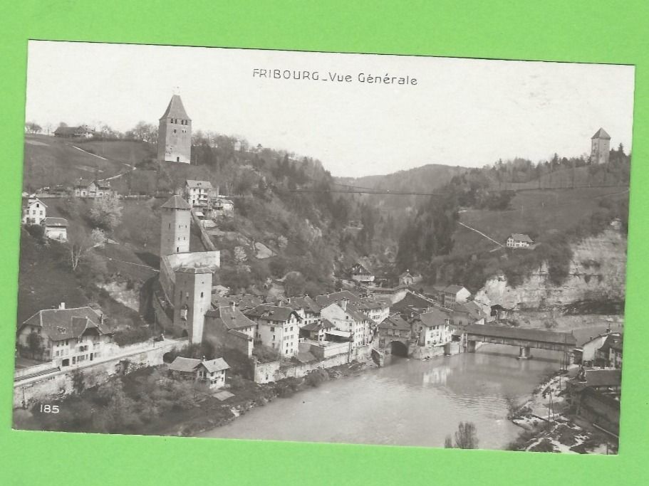 Ansichtskarten: Fribourg - Vue Générale – Gebraucht aus Zürich von t24_de