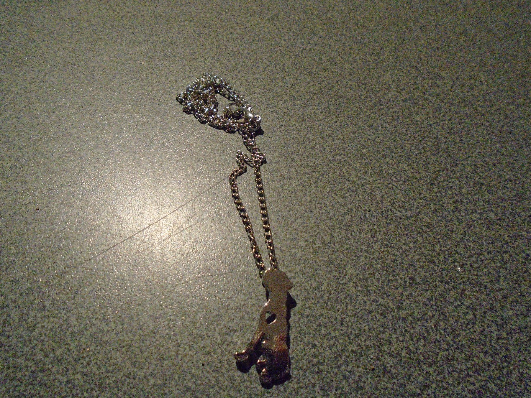 Catenine: Kette silberfarbig / Anhänger Hund sitzend – Nuovo e nell'imballaggio originale da Zürich venduto da abraxas1291