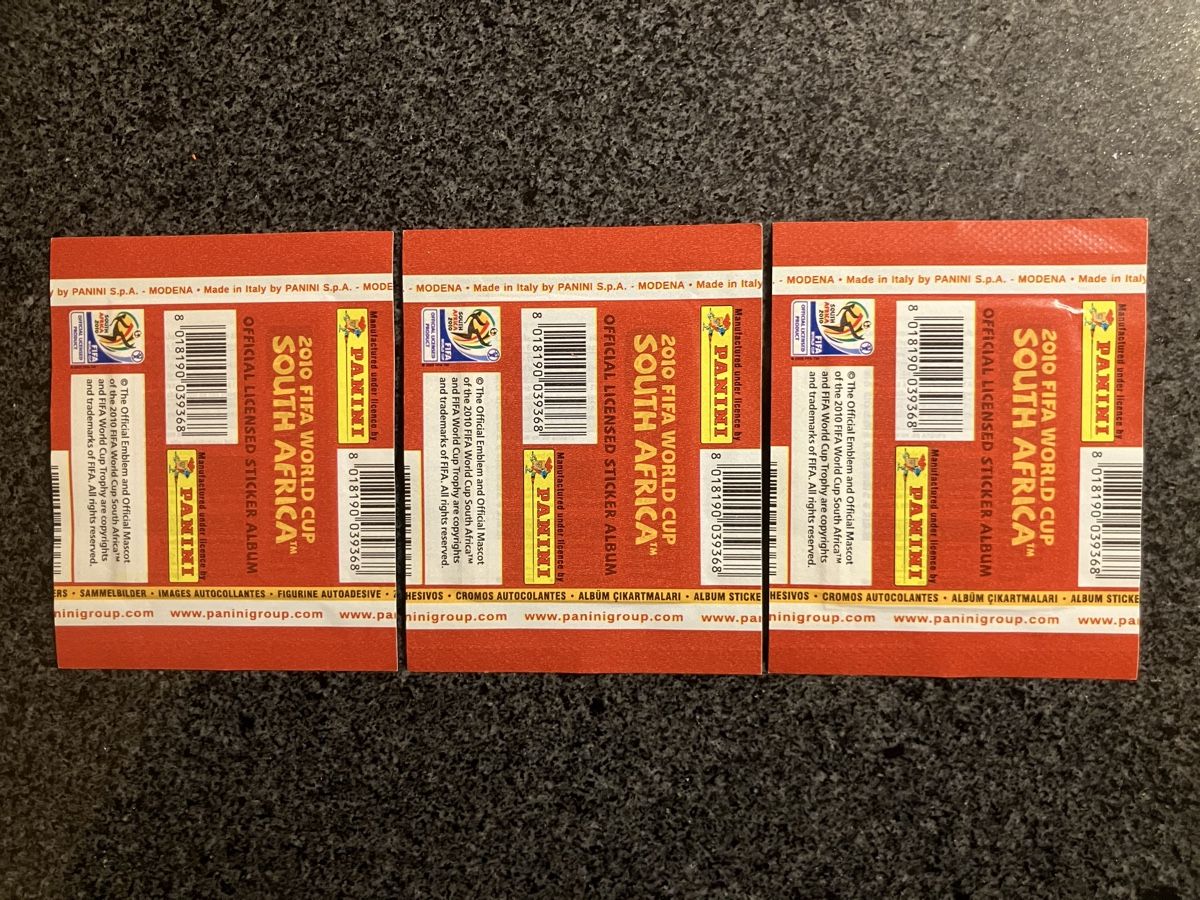 Panini Carte collezionabili: 3x Panini WM 2010 Tüten – Nuovo (secondo la descrizione) da Seuzach venduto da Toubey 1