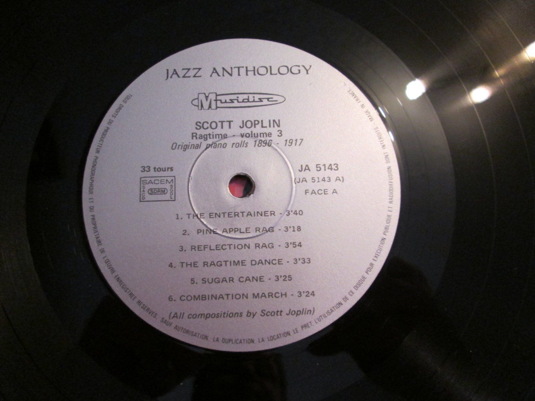 Schallplatten: Scott Joplin - Ragtime Vol.3 - Vinyle 33T – Gebraucht aus la Chaux-de-Fonds von Lampe 2