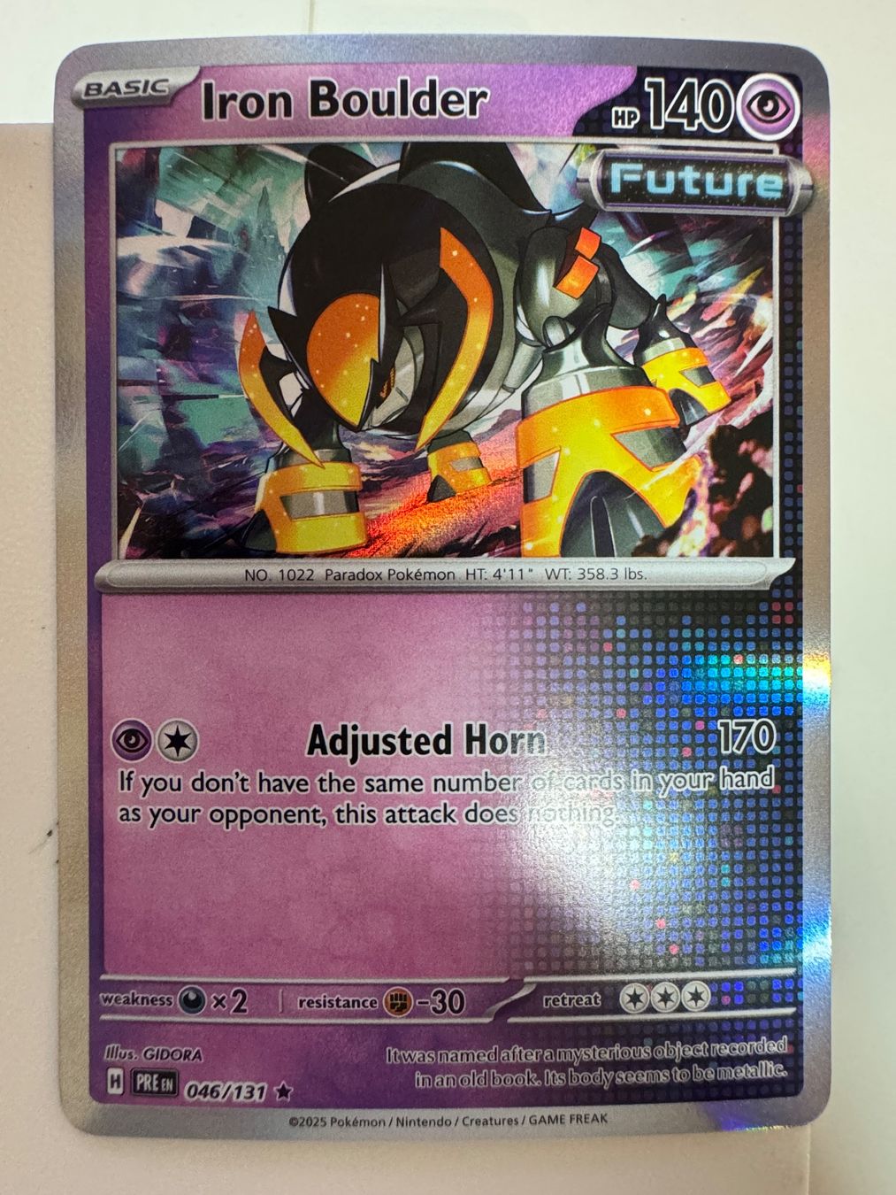 Pokémon Carte collezionabili: Iron Boulder | Reverse Holo | 046/131 – Nuovo (secondo la descrizione) da Bassersdorf venduto da ero_9zp9