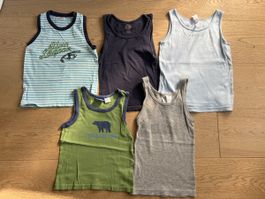 5 Tops Unterhemden Gr 98/104 Esprit Bio Shirts ohne Arm