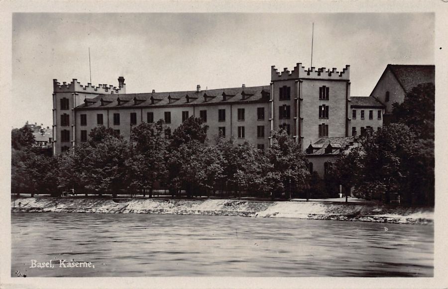 Cartoline postali: Basel, Kaserne, Feldpost MILITÄR-POST KASERNE BASEL – Usato da Frauenfeld venduto da POML