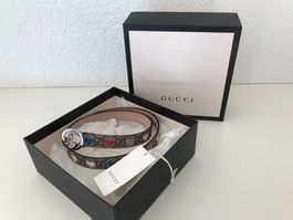 Gucci GG Supreme Hearts Gürtel für Kinder Gr. L