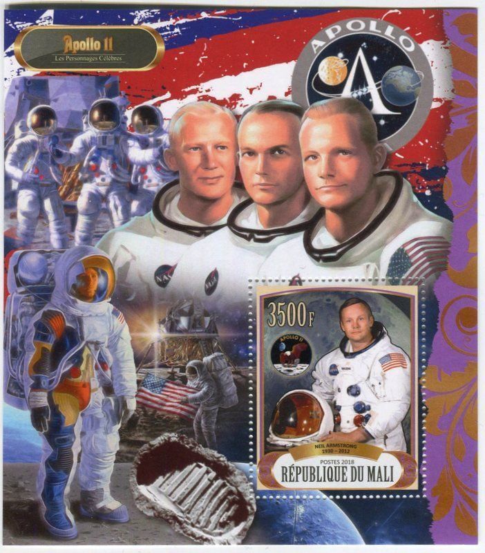 Tutti i francobolli: Block "Apollo 11". Mali – Nuovo e nell'imballaggio originale da Basel venduto da Butsch5