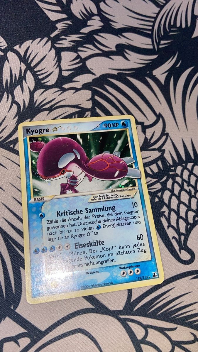 Pokémon Carte collezionabili: Kyogre Gold Star 2006 112/113 – Usato da Gockhausen venduto da ken_r55l 2