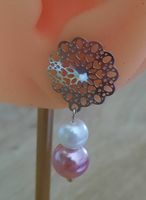 Ohrringe Sterling Silber mit Perlen - Sommerfrisch & Elegant