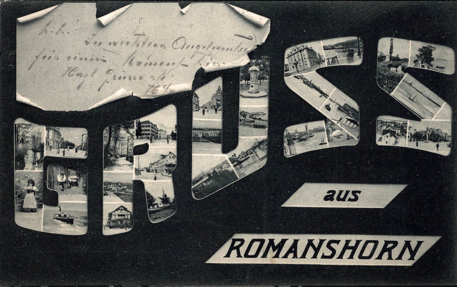 Cartoline postali: Gruss aus Romanshorn – Usato da Bronschhofen venduto da Astore