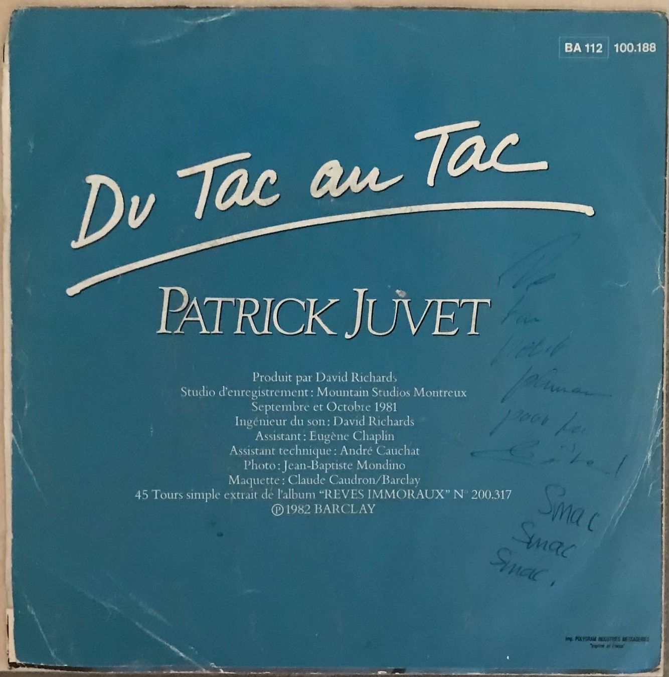 Schallplatten: PATRICK JUVET - RÊVES IMMORAUX – Gebraucht aus Bussigny von vinyl-pas-cher 1