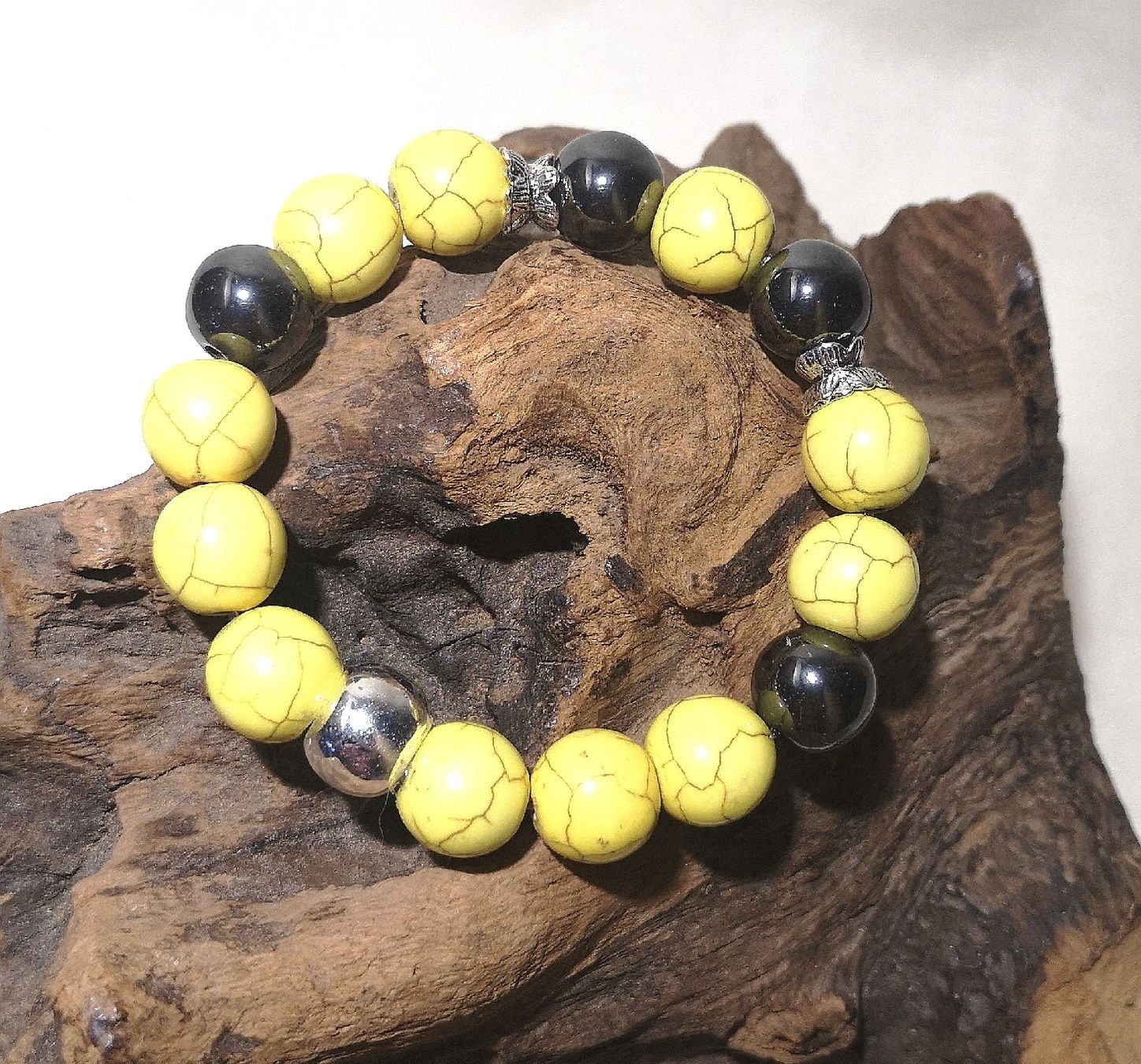 Armbänder & -reifen: gelbe Armk. mit Hämatit - Spendenaktion – Neu (gemäss Beschreibung) aus Unterkulm von Nachtigall 5