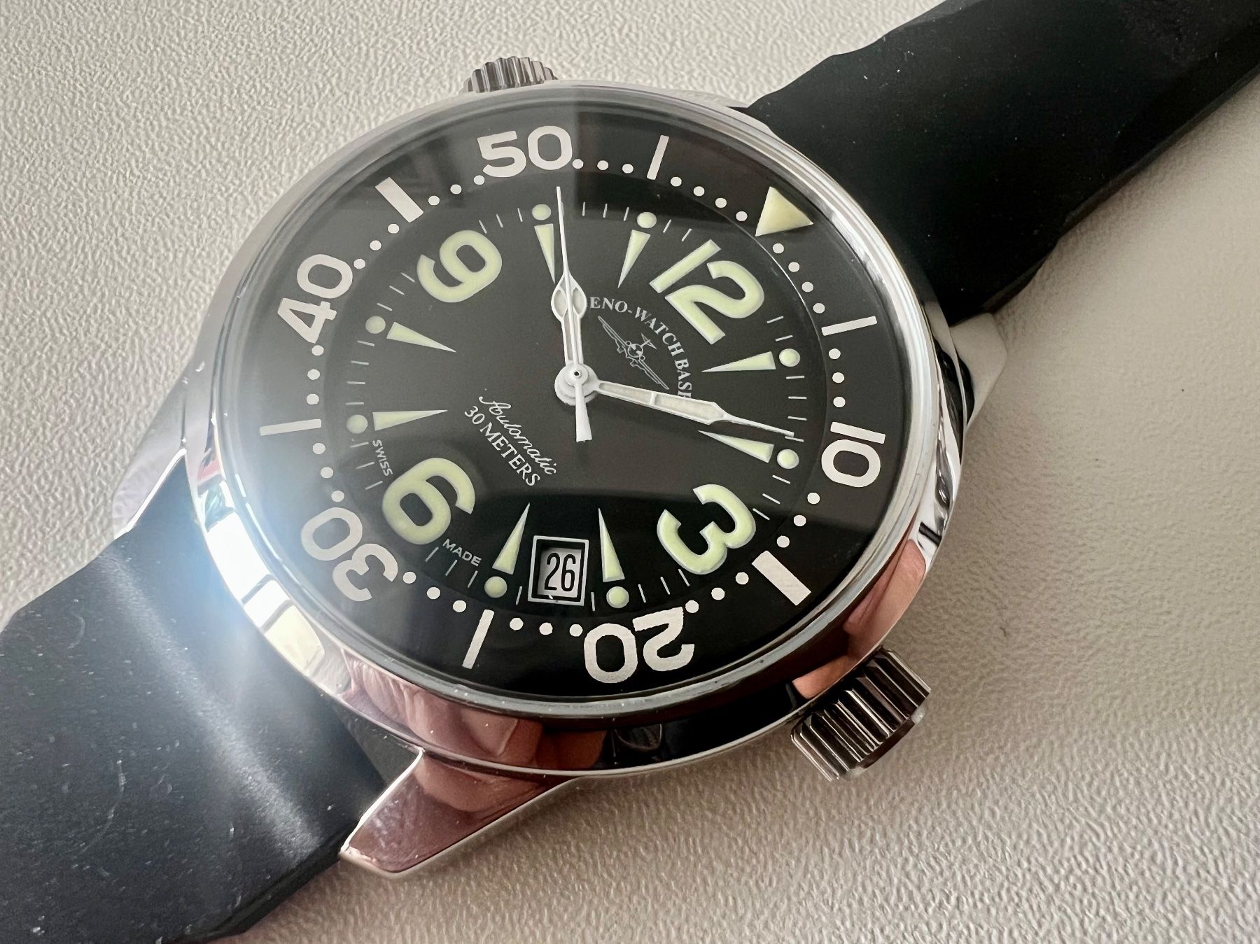 Zeno Orologi: ZENO Fellow Automatic, with inner rotating bezel, SRP 800.- – Nuovo e nell'imballaggio originale da Le Mont-sur-Lausanne venduto da LycaGallery