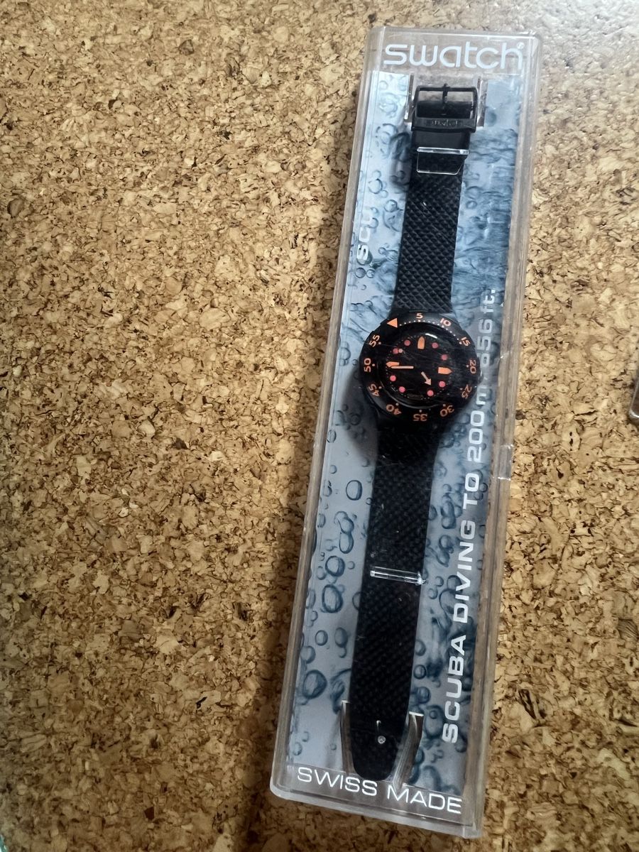 Swatch Uhren: Swatch Scuba alt Black/schwarz – Gebraucht aus Basel von bellespirit 1