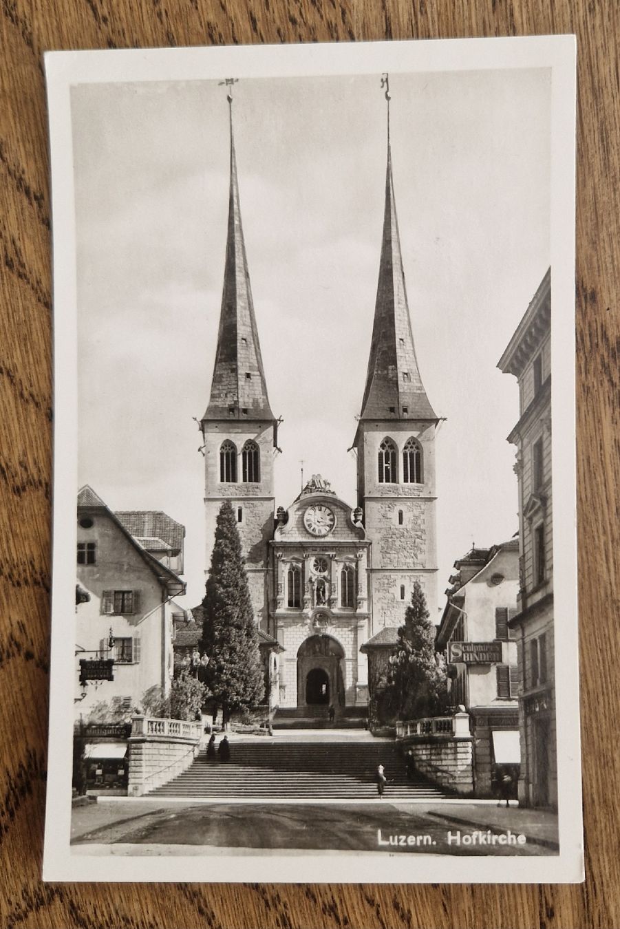 Cartoline postali: Hofkirche Luzern 1937, Sonderstempel – Usato da Ebikon venduto da Donar50