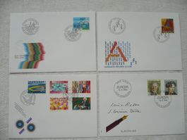 1996 4 FDC Sonder- & Europamarken SBK 888 - 896