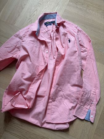 Lachs Farbe Polo Ralph Lauren Hemd (L)