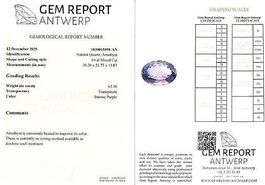Améthyste Royale d'Exception - 62.48 ct - Certifiée GRA