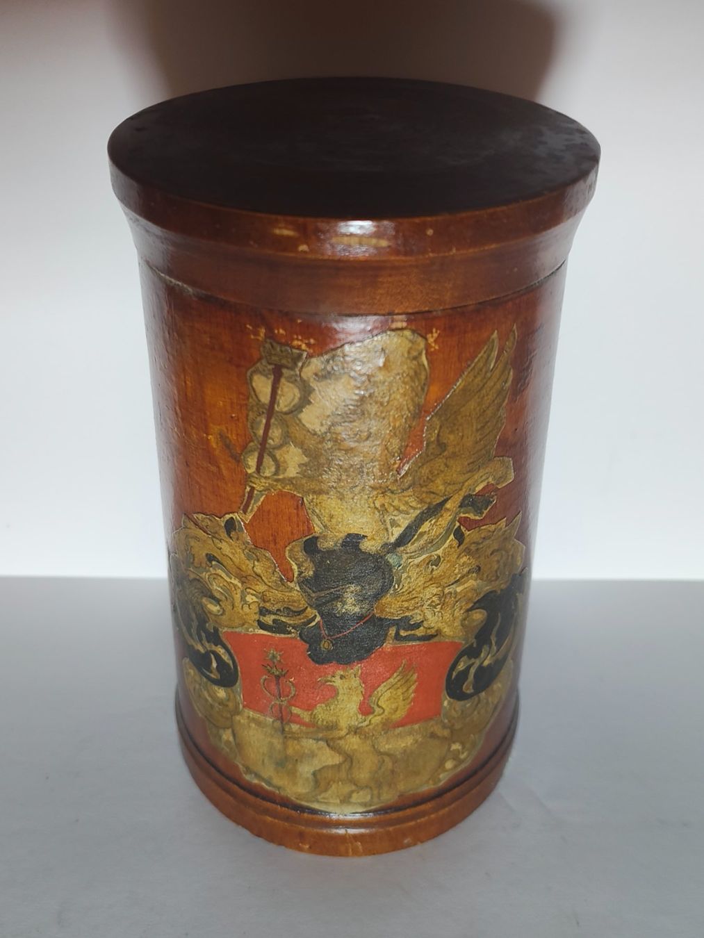 Barattoli: Seltene Apotheker Holz Dose Um 1850 17cm – Usato da Monthey venduto da 19_karen_84 2