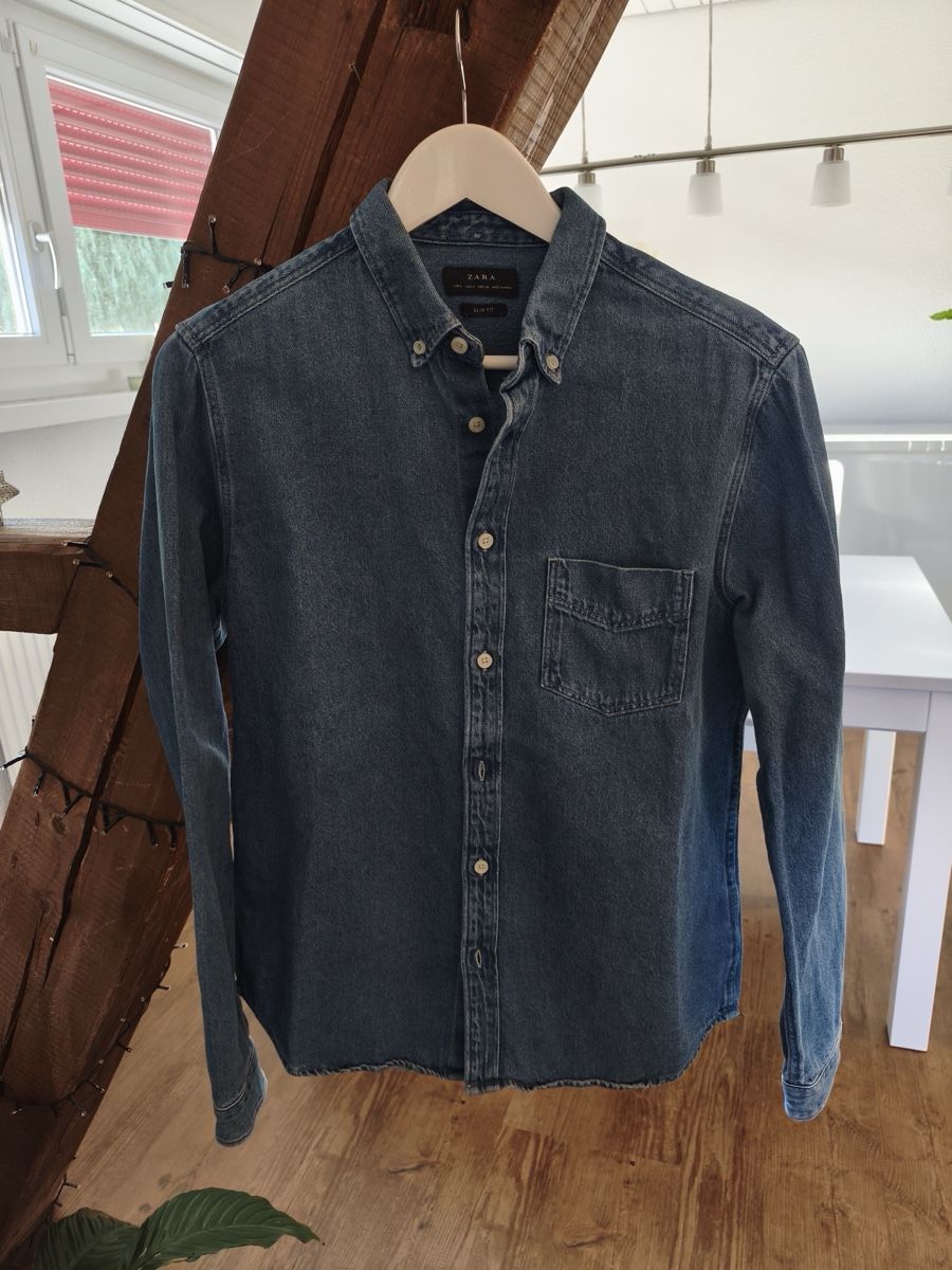 Zara Hemden: ZARA Hemd Denim dunkelblau, Grösse L – Gebraucht aus Staufen von raphrow