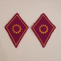 Kragenspiegel Schweizer Armee / Mechaniker - Materialsoldat