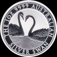 Australien 1 Dollar 2022 Schwäne