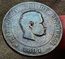 PORTUGAL 20 REIS 1891