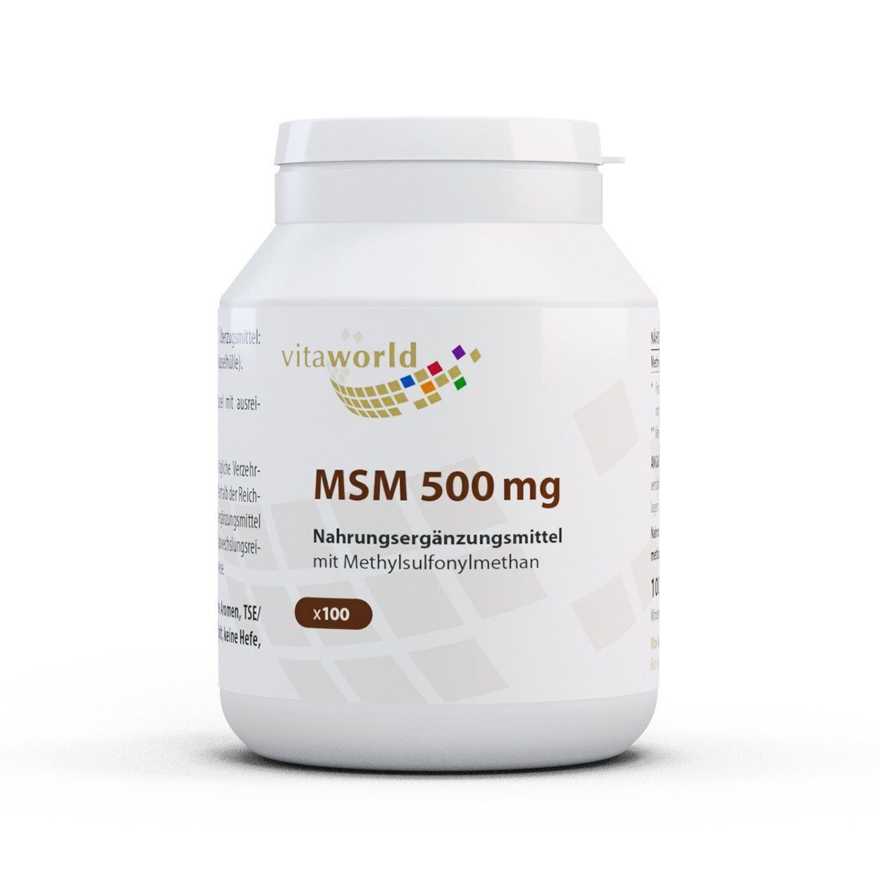 Alimentazione, Vitamine & Minerali: MSM 500 mg Methylsulfonylmethan 100 Kaps – Nuovo e nell'imballaggio originale da Tiefenbach venduto da nhp-bedarf