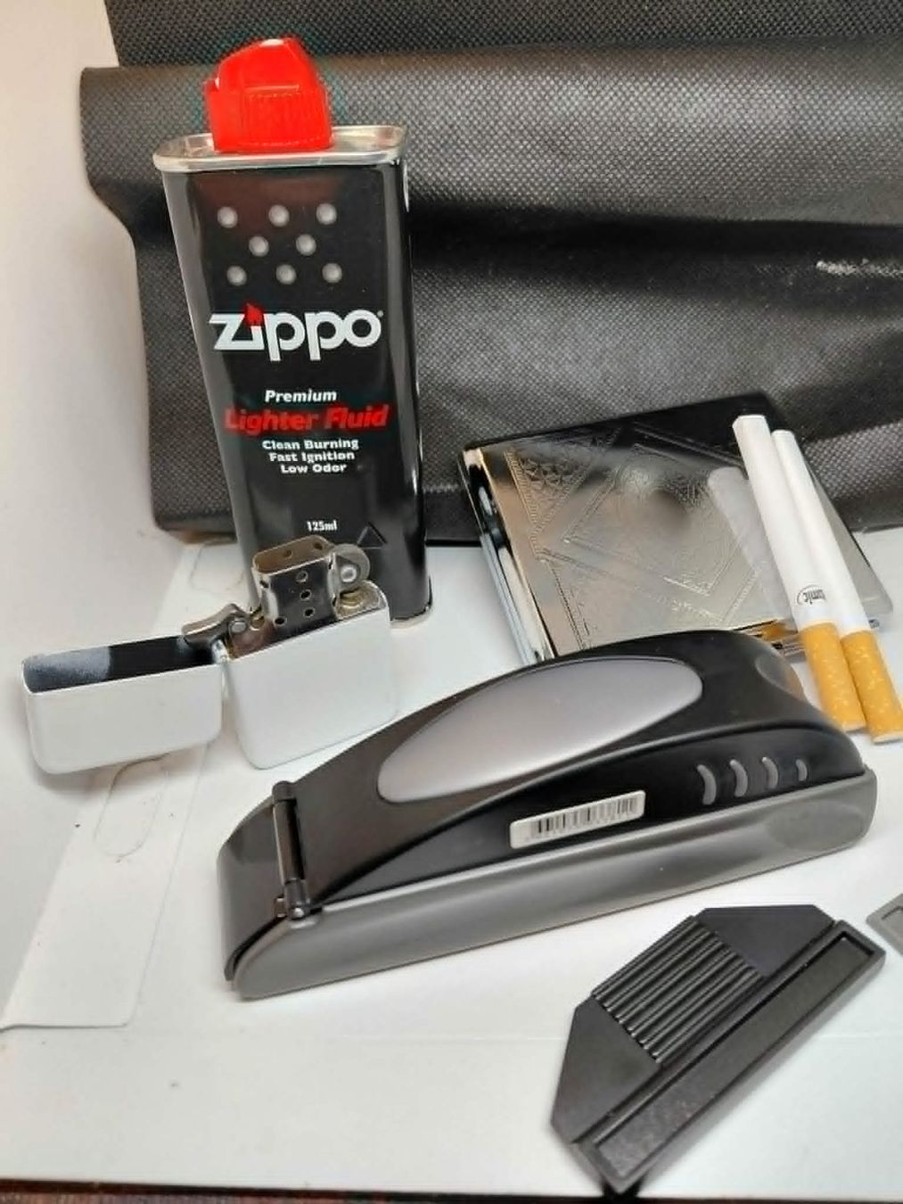 Feuerzeuge: Feuerzeug Atomic, Zigarettenfüller, Zippo 125ml, Etui SET – Neu und originalverpackt aus Minusio von graziano11 1