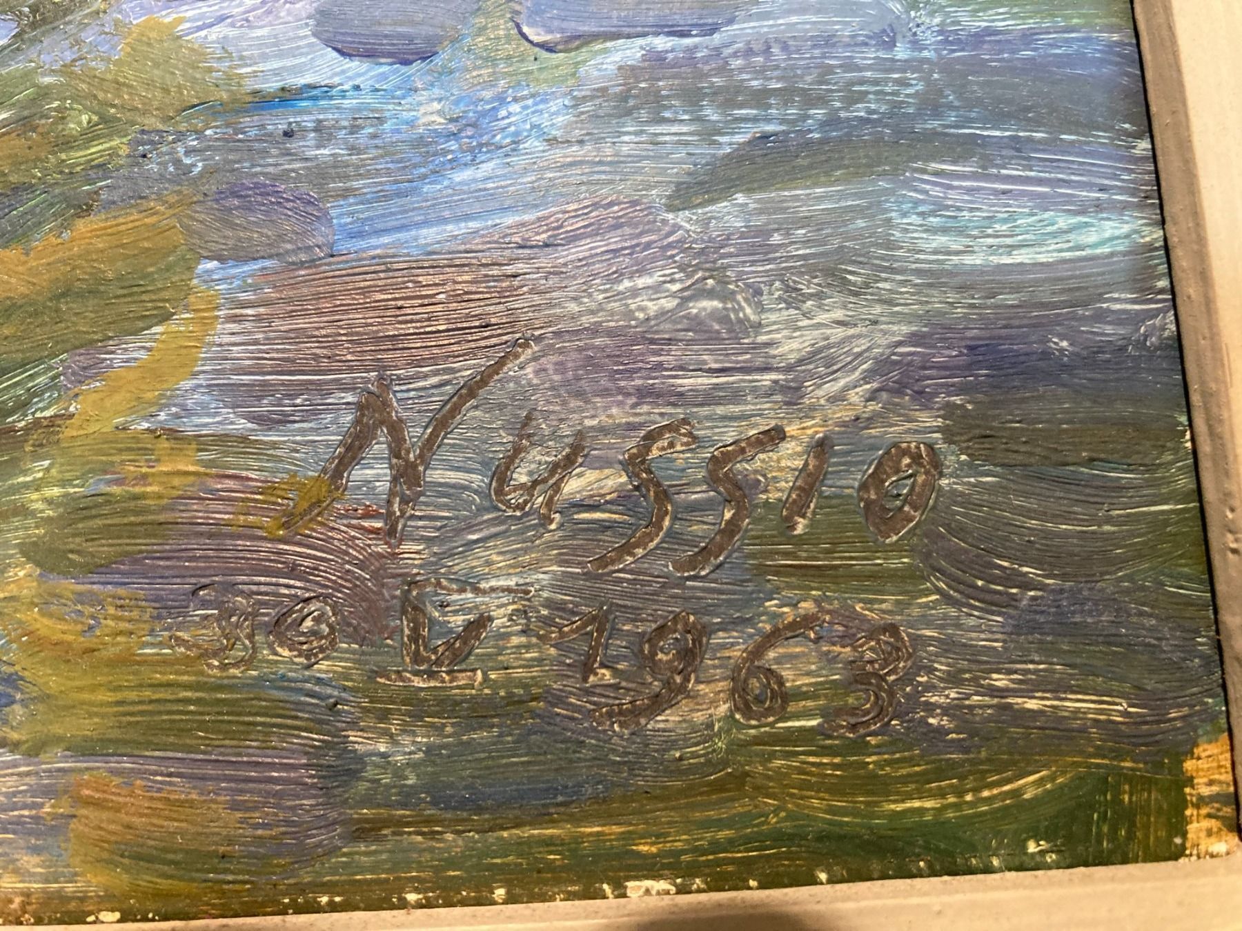 Dipinti: Oscar Nussio, Kunstgemälde – Usato da Oberburg venduto da Hpburkhard 1