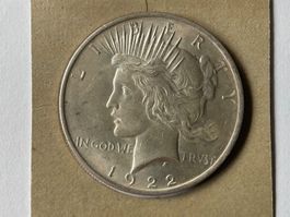 1 Dollar “Peace Dollar” 1922 Silber 900