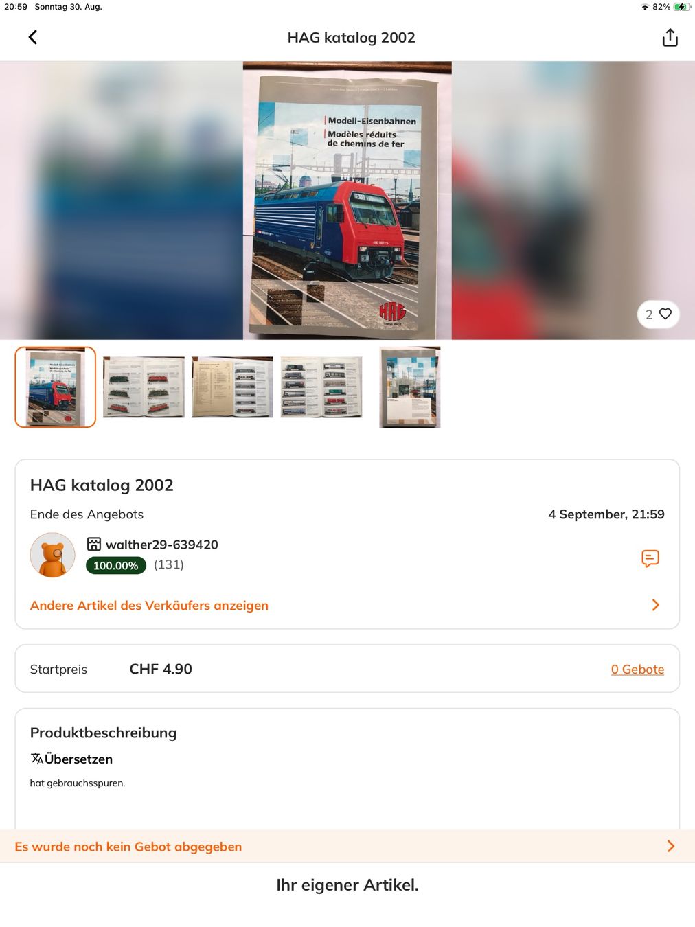Hag Modellini di ferrovie: 2 x HAG info, 2005/2006 – Usato da liestal venduto da makai05 5