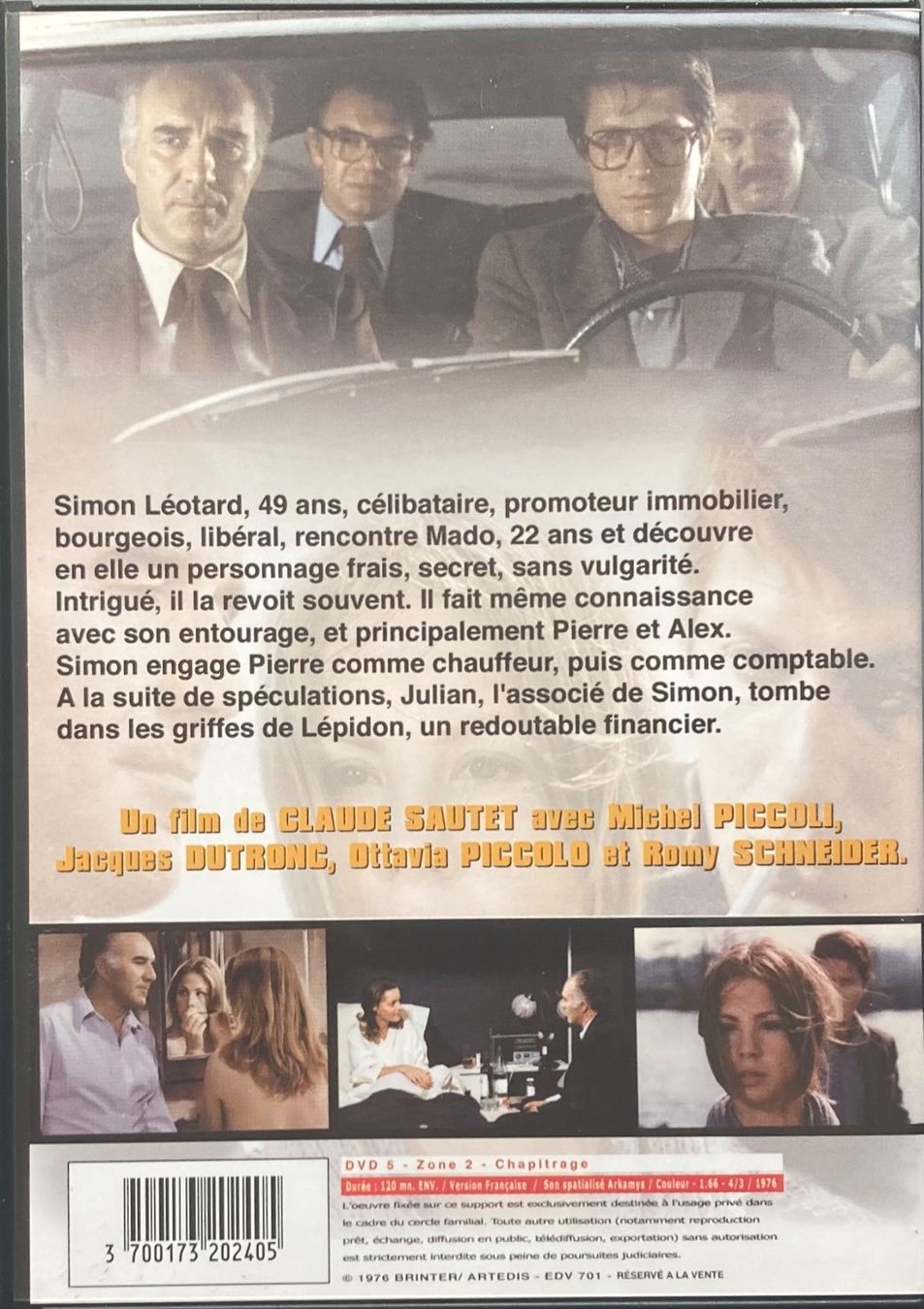 Tutti i DVDs: CLAUDE SAUTET - MADO – Usato da Poliez-Pittet venduto da Newtown-Records 1
