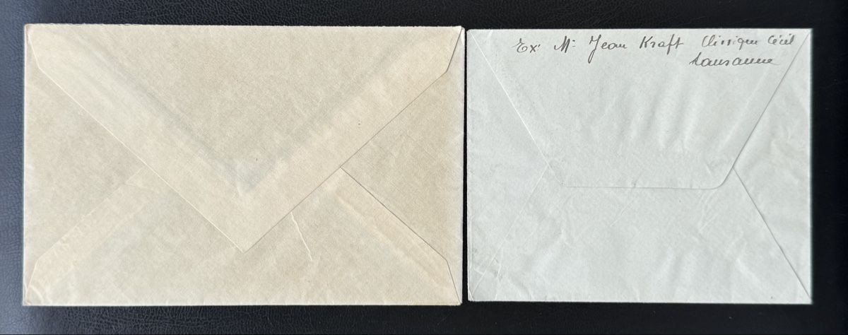 Tous les timbres: Schweiz 1948 - 2x Helicopter-Post, 23.IX.48 – D'occasion à birsfelden par tim0444 1