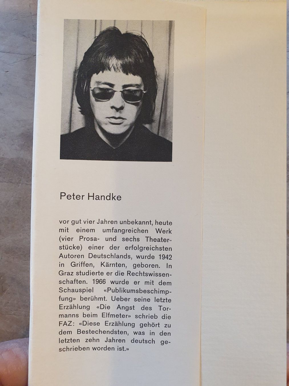 Libri: Publikumsbeschimpfung Peter Handke Ex Libris – Usato da Zürich venduto da loosebone 1