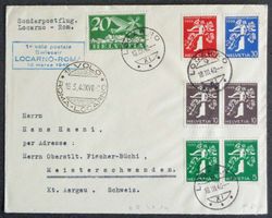 1940: Erster Postflug SWISSAIR Locarno–Roma