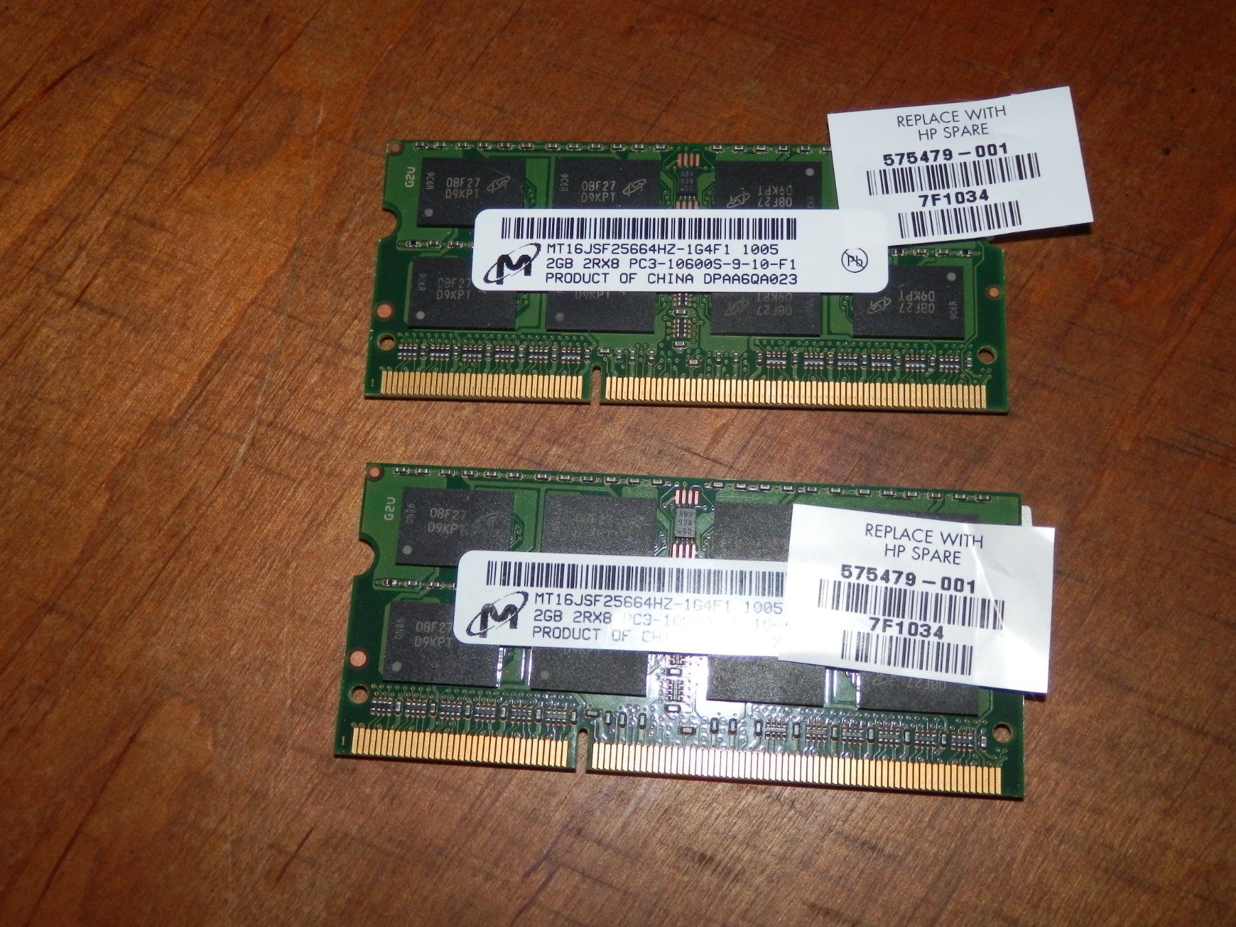 Hewlett Packard Memoria / RAM: Arbeitsspeicher "RAM" 2x 2GB, PC3 – Usato da Bad Ragaz venduto da flexibel11