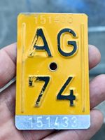 Mofanummer AG 74 TÖFFLINUMMER