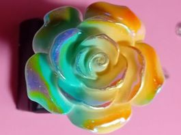 modeschmuck ring,,verstellbar,,eine rose