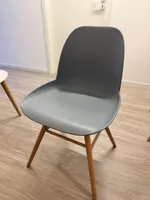 Set of 4 dining chairs mixed colours wooden legs used